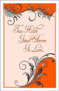 Wedding Program Cover Template 8B - Graphic 1